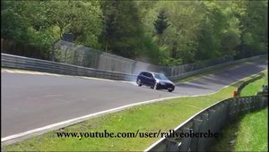 Accident grav la Nurburgring cu un Volkswagen Golf GTI