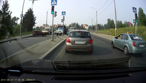Accident in Rusia cu un camion fara frane