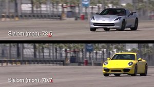 America vs Germania: Noul Corvette Stingray invita la duel si ultimul 911 Carrera 4S