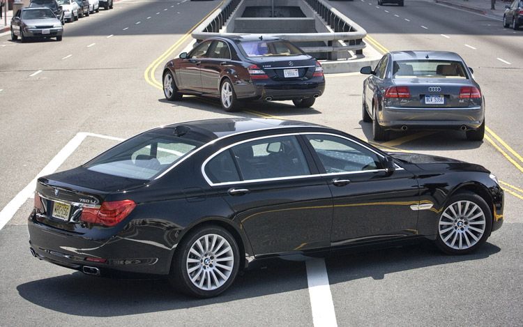 Audi a8 vs bmw 750 vs s550