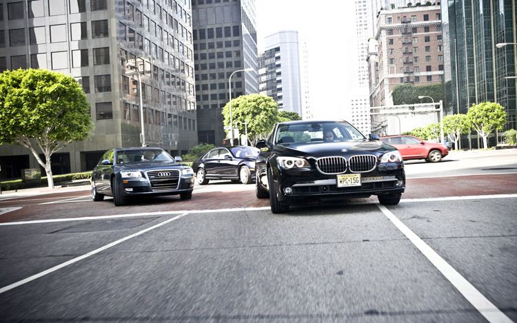 Audi a8 vs bmw 750li vs mercedes s #2
