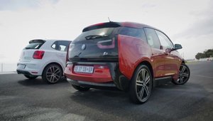 Benzina vs. curent electric: Scurta liniuta intre VW Polo GTI si BMW i3