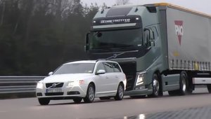 Camioane Volvo - franare de urgenta