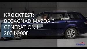 Crash Test cu masina ruginita: Mazda 6