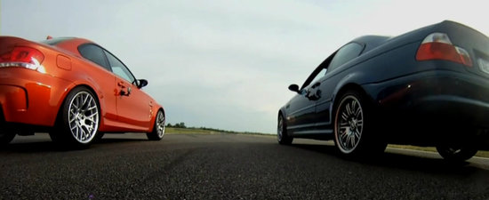 Drag Race: BMW Seria 1 M Coupe versus BMW M3 E46