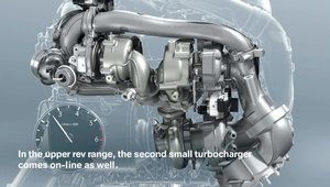 Iata cum functioneaza motorul tri-turbo diesel de la BMW