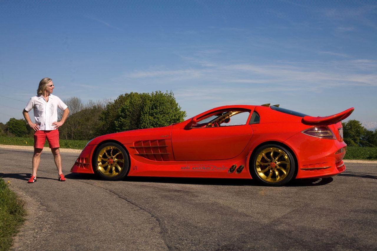 Mercedes slr 999 red golden dream #5