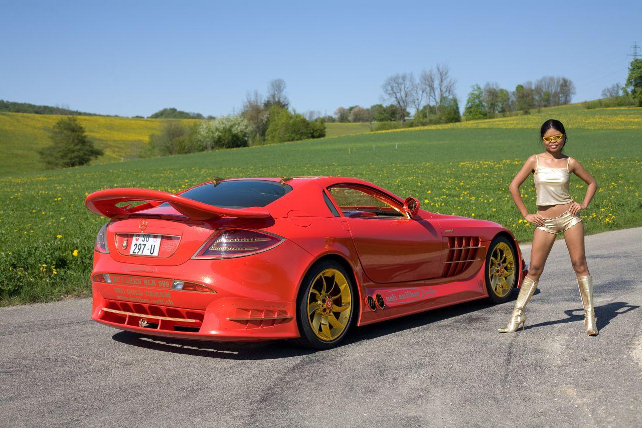 Mercedes slr 999 red golden dream #6