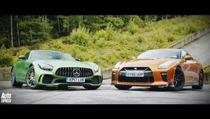 Nemtii vor sa arate ca sunt mai tari ca japonezii. Test comparativ intre Mercedes AMG GT R si Nissan GT-R