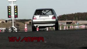 Tuning VW: Un Golf 2 de 900 cai putere si 9.34 secunde!