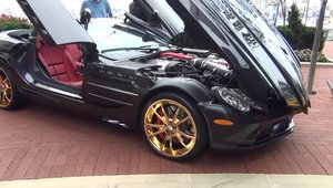 Un altfel de tuning: Mercedes SLR McLaren cu jante din aur