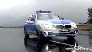 Un BMW Seria 4 Coupe modificat este noua vedeta a Politiei Germane