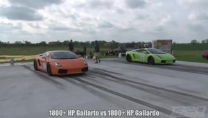 Un Lamborghini de 1800 cp ia foc la peste 330 km/h