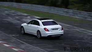 Video Spion: Noul Mercedes S63 AMG ia cu asalt circuitul de la Nurburgring!