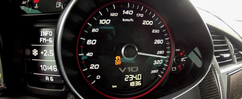 0 - 300 kilometri pe ora la bordul noului Audi R8 V10 Plus. VIDEO AICI!