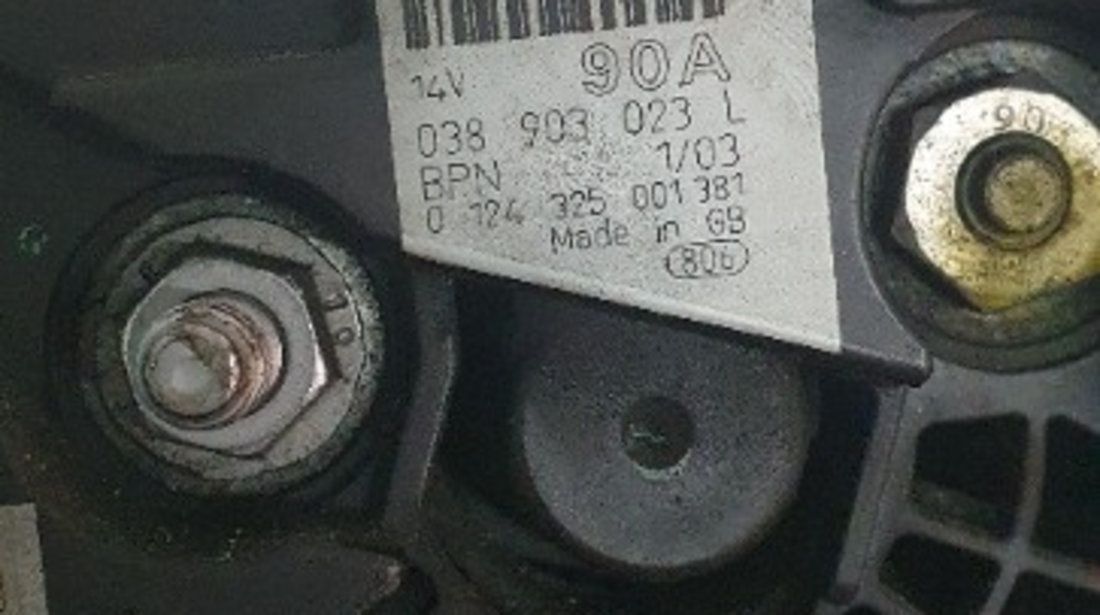 038903023L Alternator Volkswagen 1.9 TDI tip motor BVK