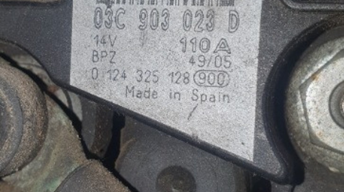 03C903023D Alternator 110A Skoda Rapid 1.6i Benzina