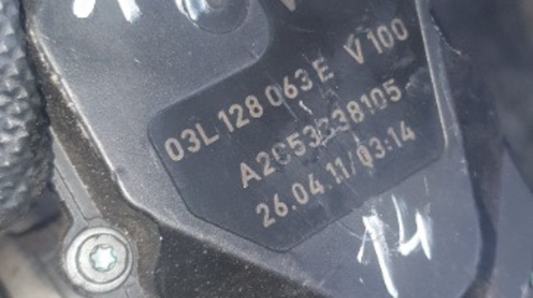 03L128063E Clapeta acceleratie Audi TT (8J3) 2.0 TDI tip motor CFGB