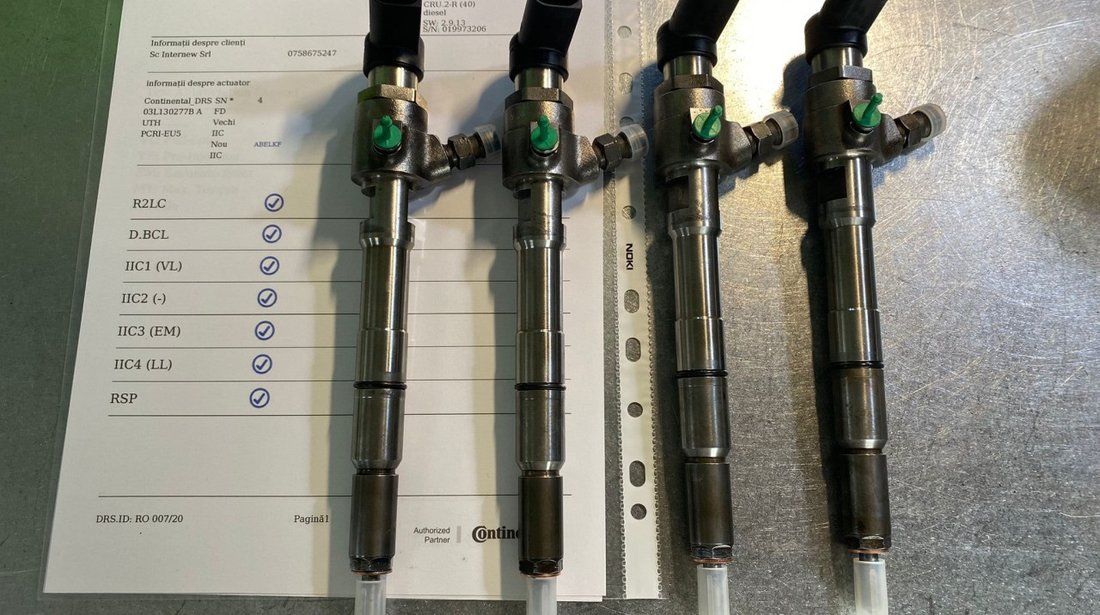 03L130277B - Injector / Injectoare Siemens VDO Continental 1.6 TDI CAYC, CAYA, CAYB, reconditionate