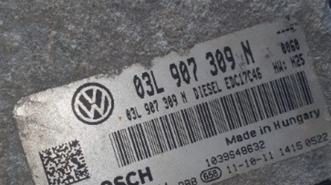 03L907309N ECU Calculator motor Volkswagen Golf 6 Plus 2.0 TDI CFF