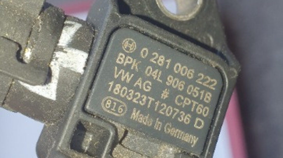 04L906051B, 0281006222 Senzor presiune gaze Volkswagen Golf 7 (5G)