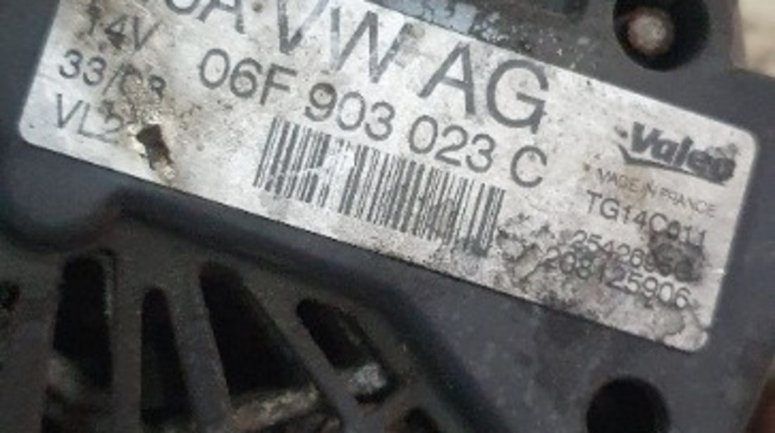 06F903023C Alternator Volkswagen 2.0 TDI tip motor BMM
