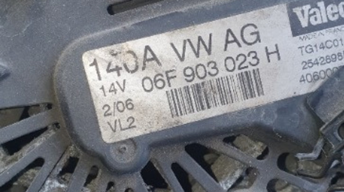 06F903023H Alternator 140A Audi A4 (8E2, B6) 1.9 TDI AVF