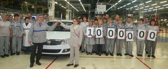 1.000.000 de vehicule Dacia Logan fabricate la Mioveni