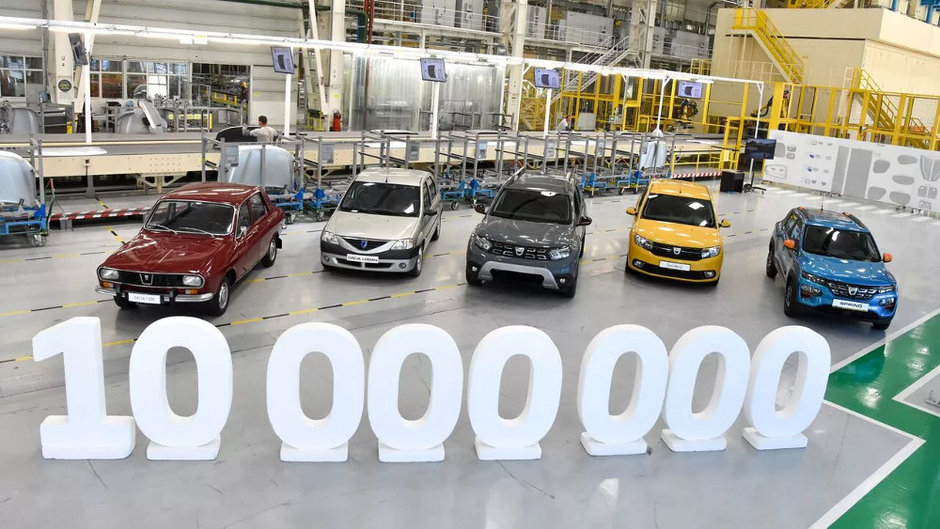 10 milioane de vehicule Dacia fabricate de la crearea marcii