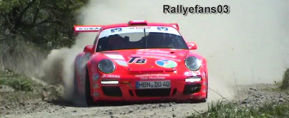 10 minute de placere vizuala si auditiva in compania unui Porsche de raliuri 10 minute de placere vizuala si auditiva in compania unui Porsche de raliuri