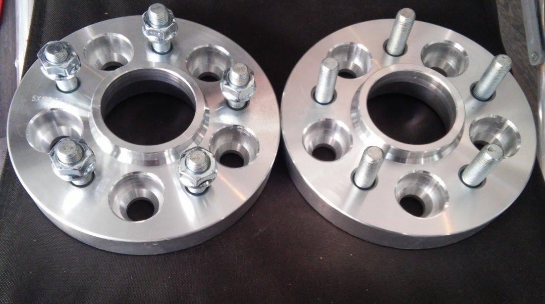 100 Euro Set 2 Flanse Prindere Dubla - 25 MM-5x108-Ford/Volvo/Jaguar/Peugeot/Citroen/Land Rover