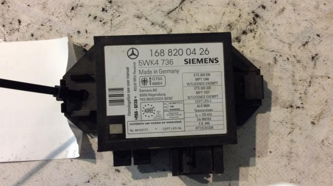 1688200426 Modul Imobilizator Mercedes-Benz A-CLASS W168 1997-2004