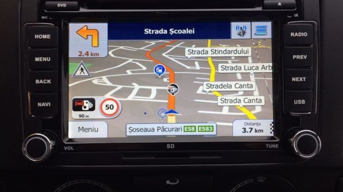 1NAVIGATIE CU ANDROID DEDICATA VW Eos EDOTEC EDT-G305 INTERNET 3G WIFI WAZE DVR DVD