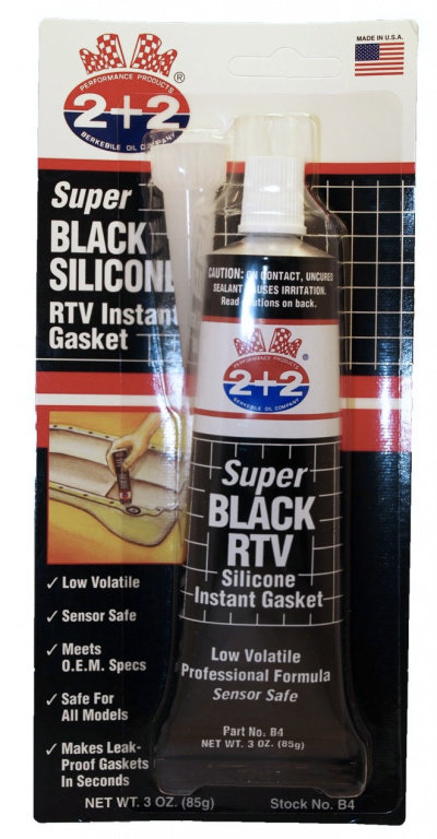 2+2 Mastic Silicon Negru Temperaturi Inalte 85G