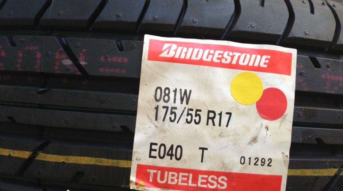 2 anvelope 175/55/17 bridgestone de vara noi