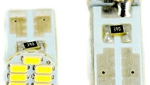 20 X Bec Auto Cu Led T10 1206 Cu 8 SMD Alb 12V JSU...