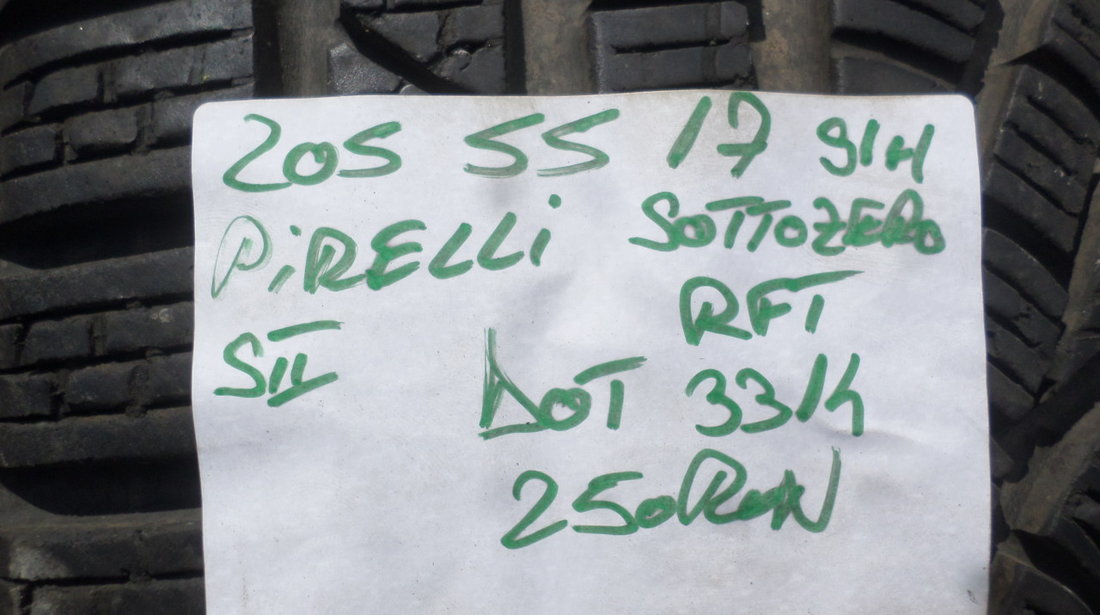 205 55 17 Iarna Pirelli Sottozero S2 RFT