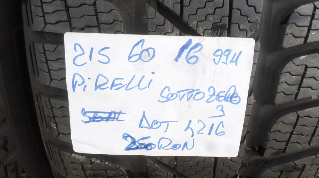 215 60 16 iarna Pirelli Sottozero s3  DOT (0416)