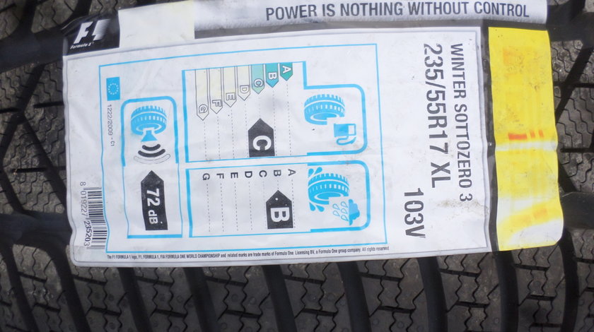 235 55 R17 Iarna Noua Pirelli Sottozero S3 dot (2217)