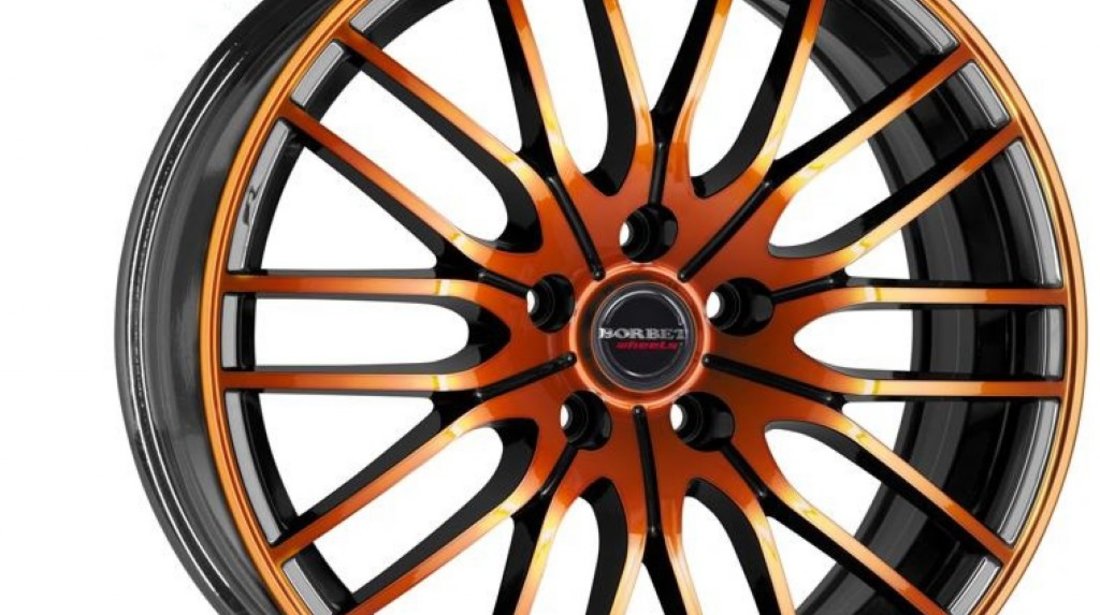 235 Euro Bucata Jante Aliaj Noi Borbet model CW 4 BLACK ORANGE 5x112 et35