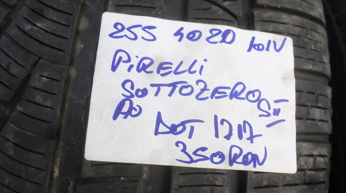 255 40 20 iarna Pirelli sotozero s2 DOT(1717)