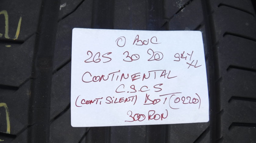 265 30 20 vara NOU O Bucata REZERVA Continental ContiSportContact 5