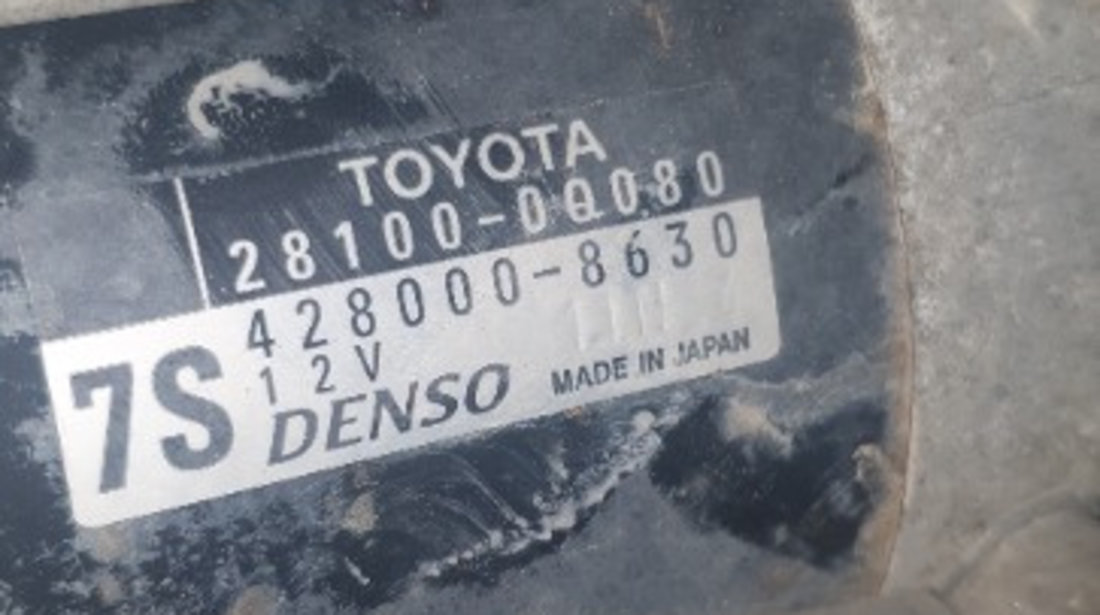 28100-0Q080/ 428000-8630 Electromotor Toyota Yaris 1.0i benzina 1KR-YB52
