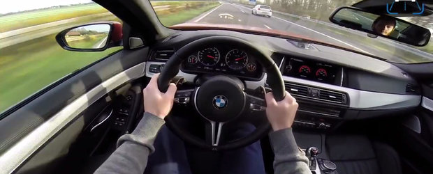 310 km/h la bordul unui BMW complet stock