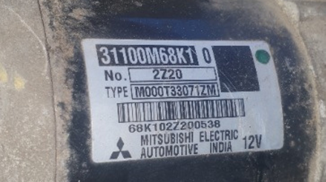 31100M68K1, M000T33071ZM Electromotor cutie manuala Nissan Pixo 1.0i benzina K10B