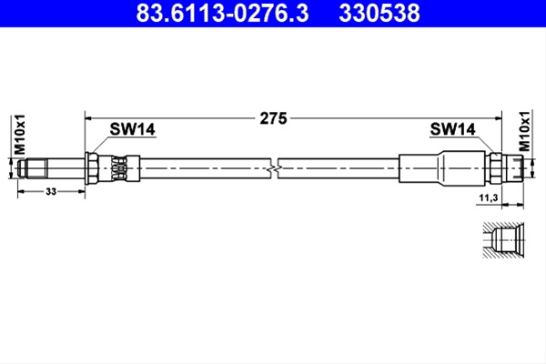330538 Furtun Frana - Ate Bmw 83.6113-0276.3