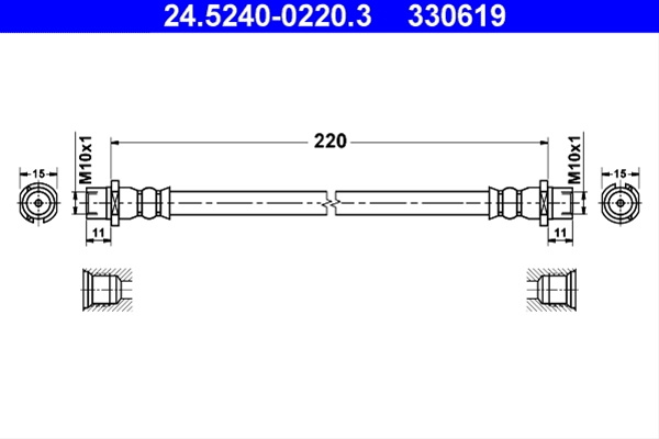 330619 Furtun Frana Ate Opel 24.5240-022