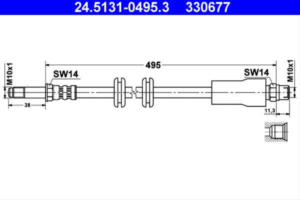 330677 Furtun Frana - Ate Mercedes-Benz 24.5131-0495.3