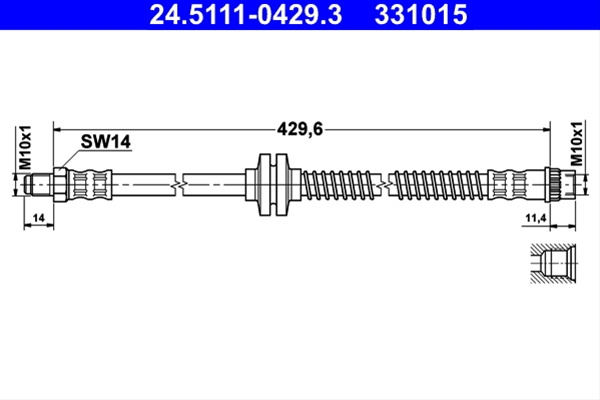 331015 Furtun Frana Ate Renault 24.5111-