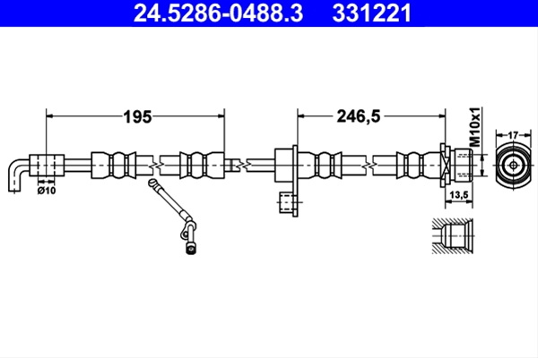 331221 Furtun Frana Ate Daihatsu 24.5286-0488.3